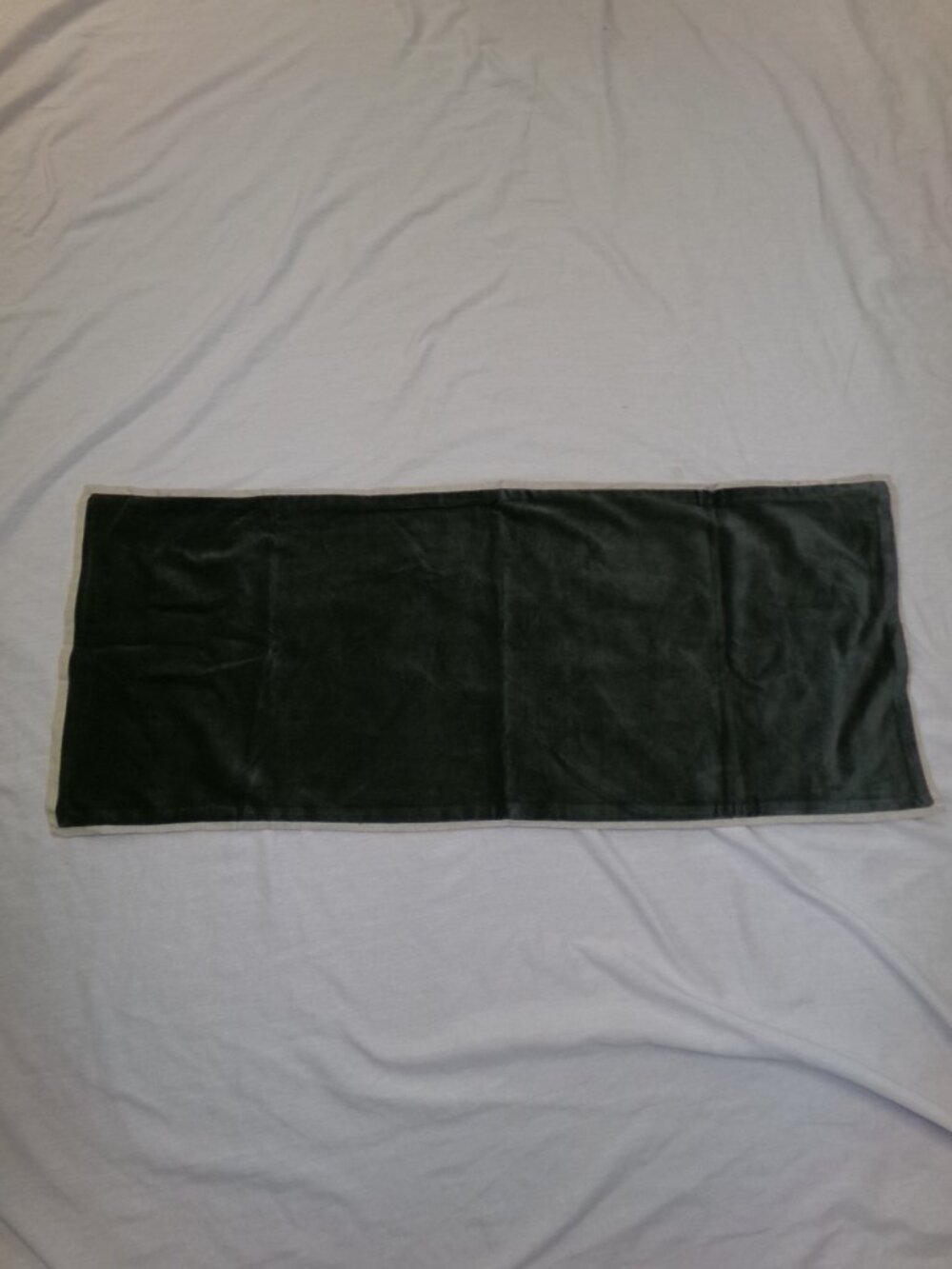NEW Annie Selke MARIE FLANIGAN Gehry Velvet Linen Everglade 16"x40" Pillow Sham